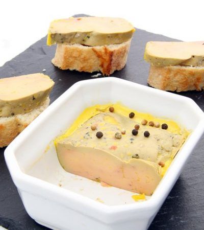 Foie gras au gros sel et au pineau