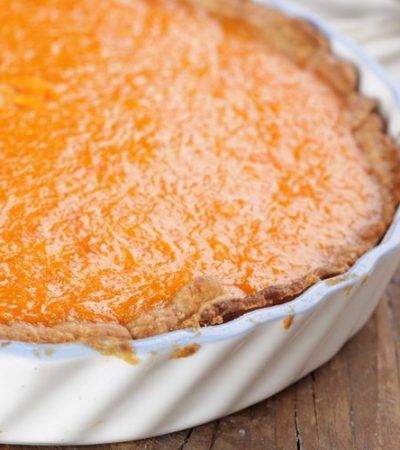 Tarte au potimarron à la compote de canard